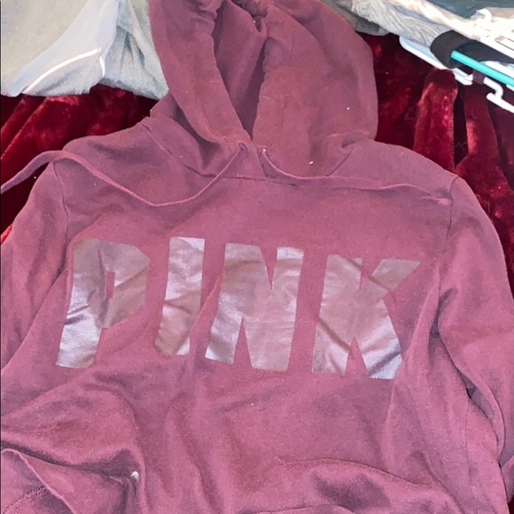 Pink long sleeve hoodie